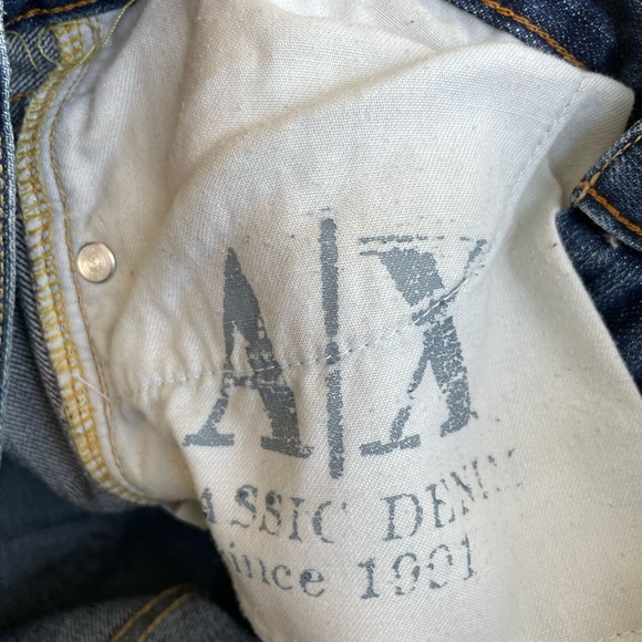 AX Armani Exchange Distressed Bootcut Jeans, Size 10 - Picture 8 of 10